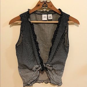 Armani Exchange- Dotted Ruffle Vest